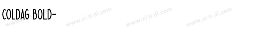 coldag bold字体转换